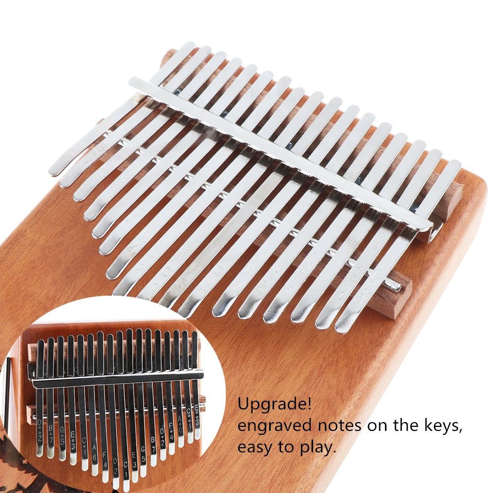 Профессиональное пианино Kalimba с одной платой 17 клавиш красное дерево Mbira мини