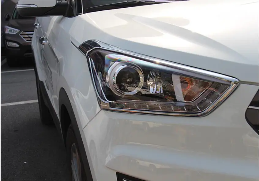 Для hyundai Creta ix25 фары/задние фары крышка ABS Автомобильный ремонт Хром Стайлинг внешняя отделка Аксессуары