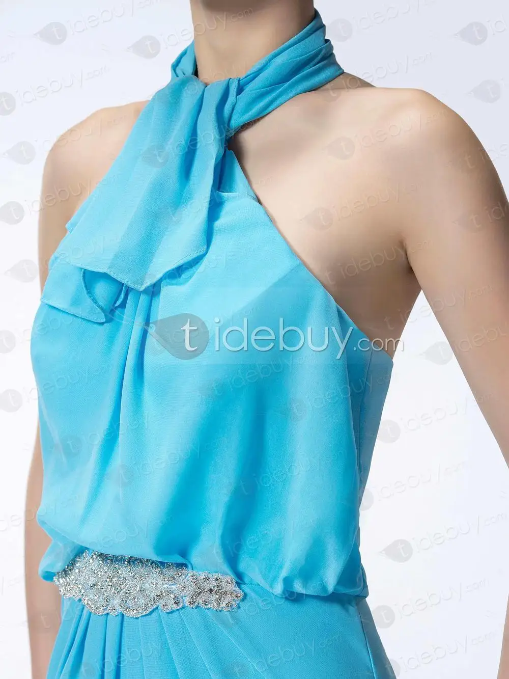 grils designer-Elegant Halter A-line Floor-length Bridesmaid Dress 10850329 | Свадьбы и торжества