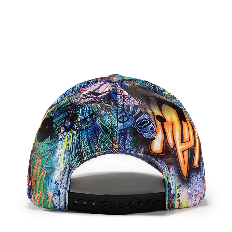 Хип хоп кепка Snapback Бейсболки абстрактные каракули шляпа Женская рэп скейтборд