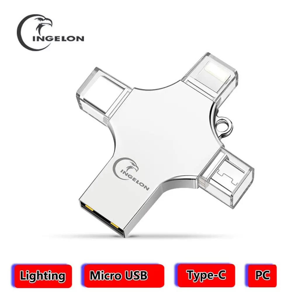 Металлические флешки USB флеш карта 64 Гб 32 16 памяти 128 go otg type c Micro C Stick 256 ГБ для iphone