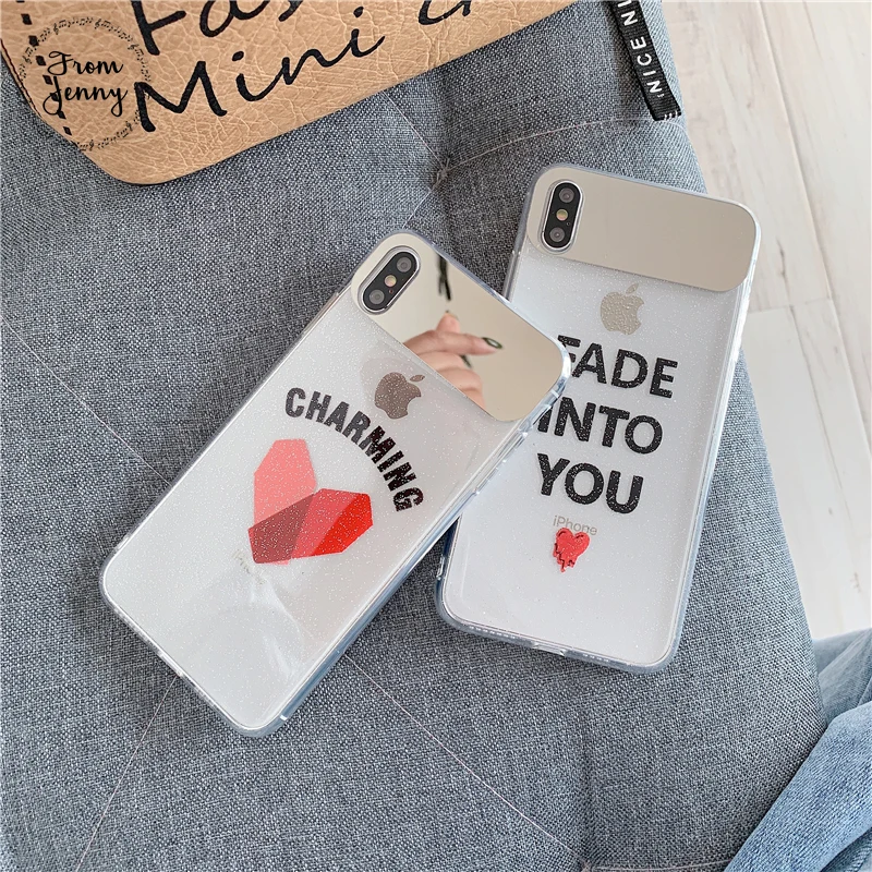 Простой чехол для телефона с английскими буквами от Jenny iPhone x xr xs max 6 6s 7 8 Plus Love Makeup