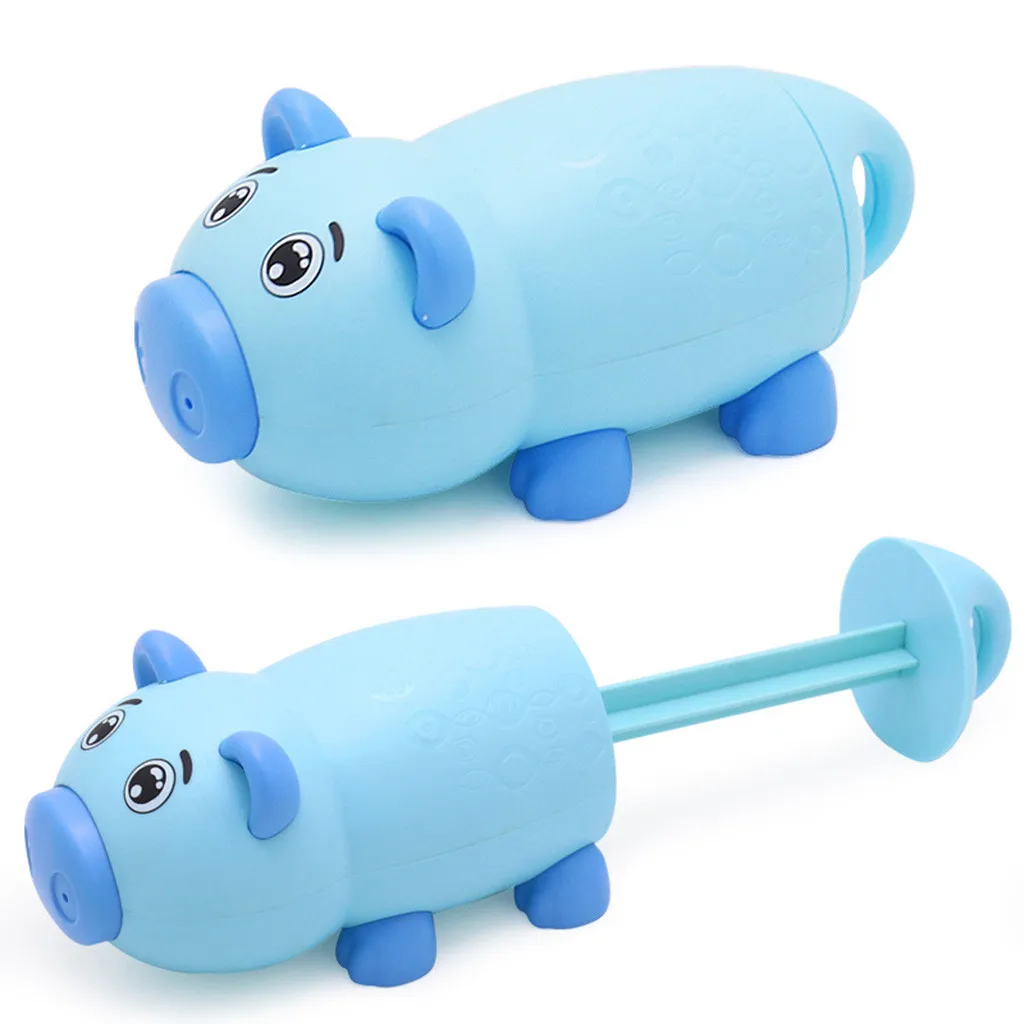 bule pig Детские животные, Акула, Водный пистолет, модные летние Игрушки для ванны, игрушки для ванной, Игрушки для маленьких мальчиков, детские игрушки и хобби, водные игрушки - Цвет: bule pig