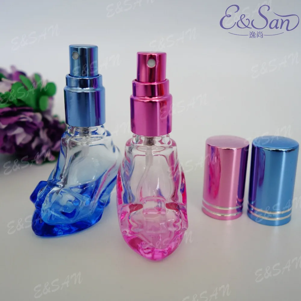 P1587-6ML Colored High Heels Spray Perfume Glass Empty Bottle 100pcs/lot