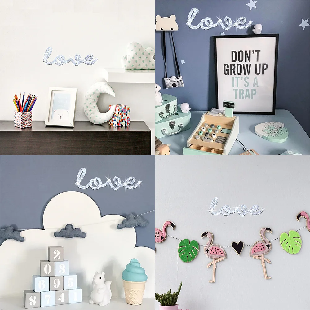 Funlife 2 набора/2 шт креативные зеркальные наклейки для свадьбы дома вечеринки дня