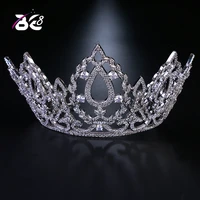 be 8 luxury new pageant headband tiaras aaa cubic zircon crown women hair accessories for wedding gifts h143