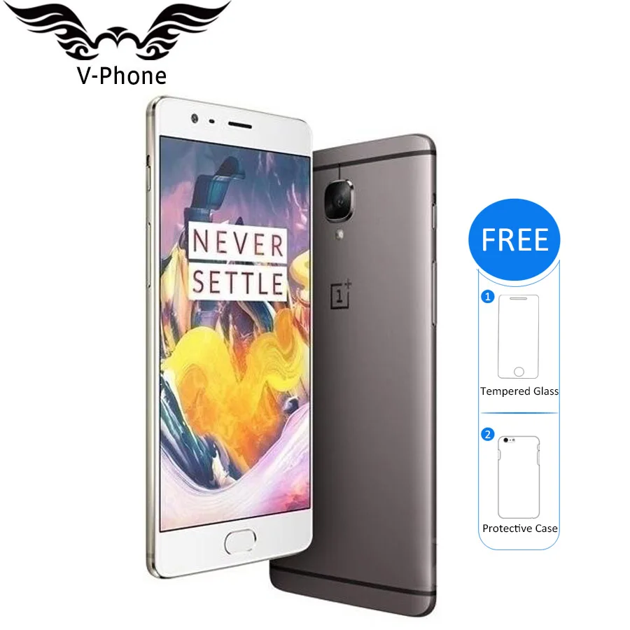 Совершенно аппарат не Привязанный к оператору сотовой связи OnePlus 3T 6 ГБ 64 Гб мобильный телефон 5,5 дюймов Android Snapdragon 821 ближней бесконтактной связи 4G Oneplus 3T A3010 128GB смартфон