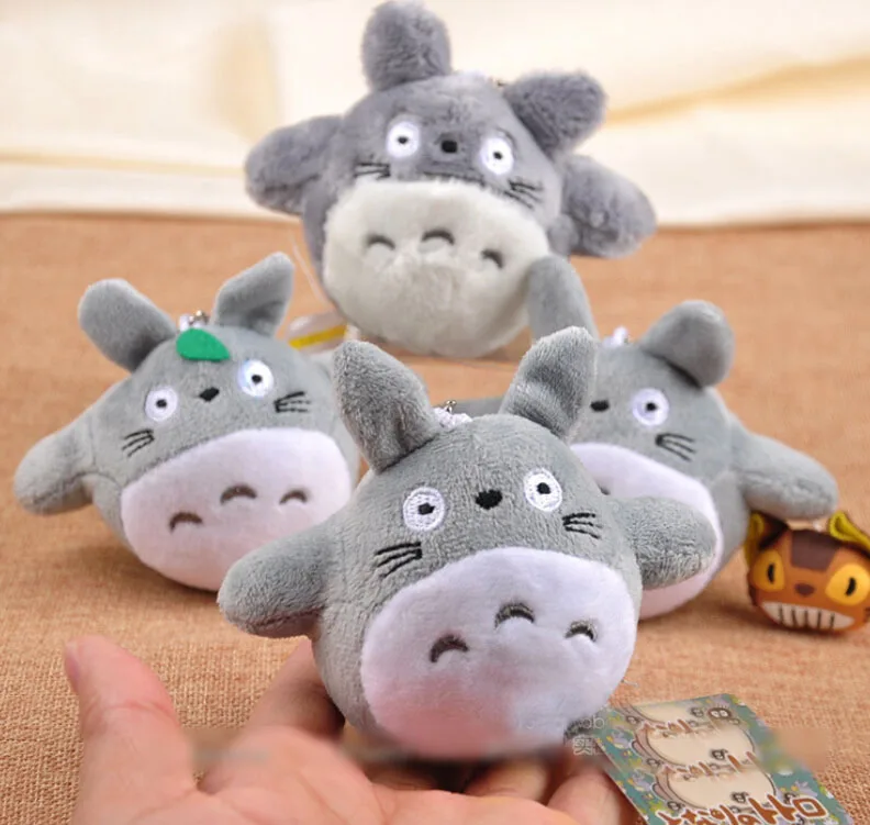 10 шт./лот Totoro плюшевая Подвеска Мягкие куклы аниме Брелки сумка кулон Дети Любовь