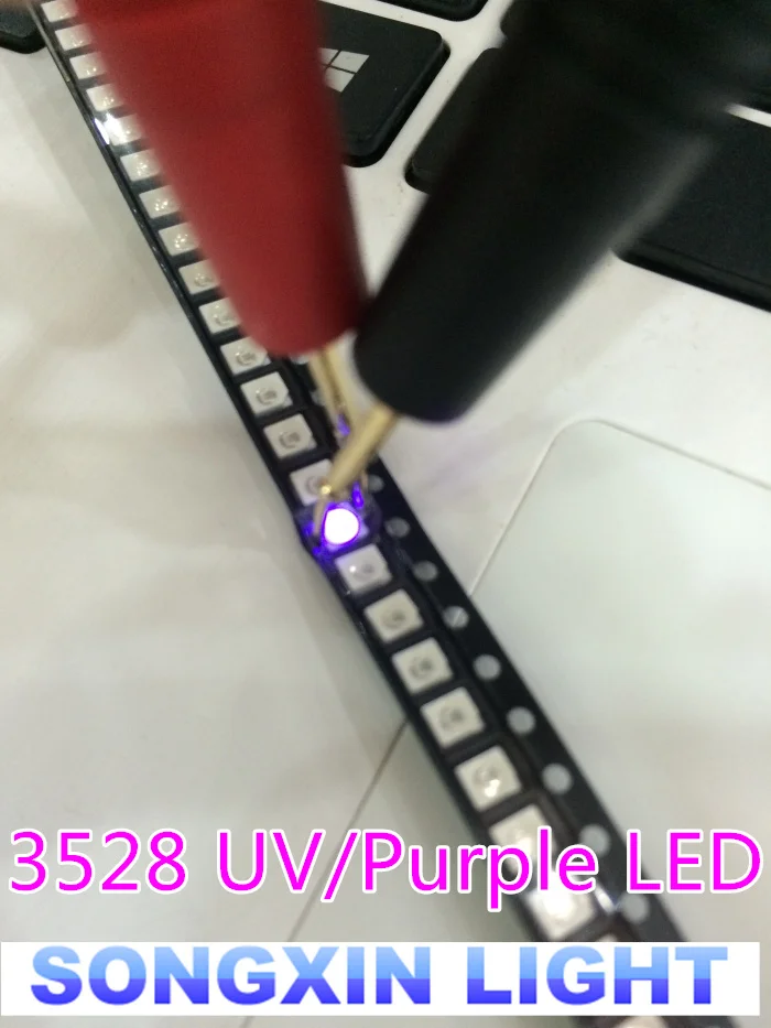200 шт. SMD светодиодный Диод XIASONGXIN светильник 3528/1210 фиолетовый/uv smd/plcc 2