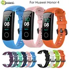 Силиконовый ремешок на запястье для оригинального Huawei Honor Band 45, смарт- часы , браслет , спортивный браслет , ремешок для часов honor Band 5 Correa hot