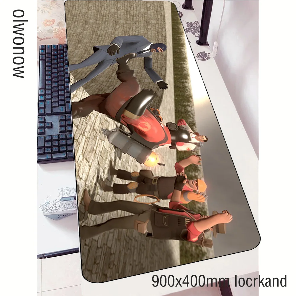Игровой коврик для мыши team fortress 2 900x400x3 мм эстетический игровой компьютерный стол