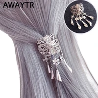 awaytr 1pc new chinese style hair clips for women cherry hairpin girls elegent ladies headwear costume hanfu hair accessories
