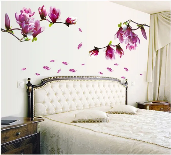 3D Новинка! Магнолия Блум Джой фото наклейка для стены Наклейка на стену плакат