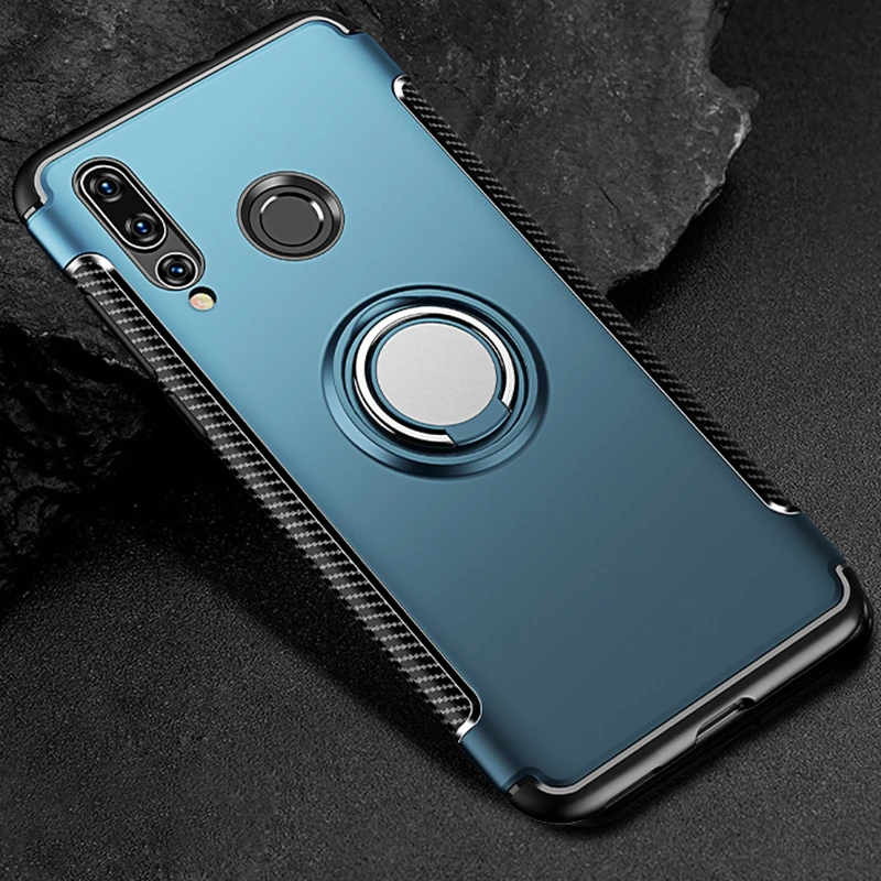 ZQ Для huawei Honor 10 Lite 10i Honor10 i View V10 V 10 чехол с металлическим кольцом для машины сверхмощный PC+ Силиконовый ТПУ силиконовый чехол-подставка - Цвет: ZQ