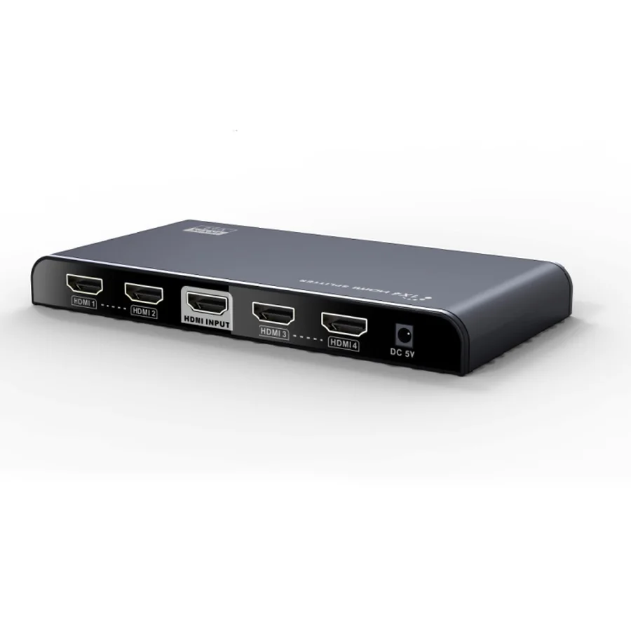 

Новый HDMI 2,0 Splitter 1x4 4 K x 2 K 1 Вход 4 Выход повторителя распределительная коробка Hub 3D 1080 p 4K @ 60 Гц и HDCP2.2 для DVD HDTV