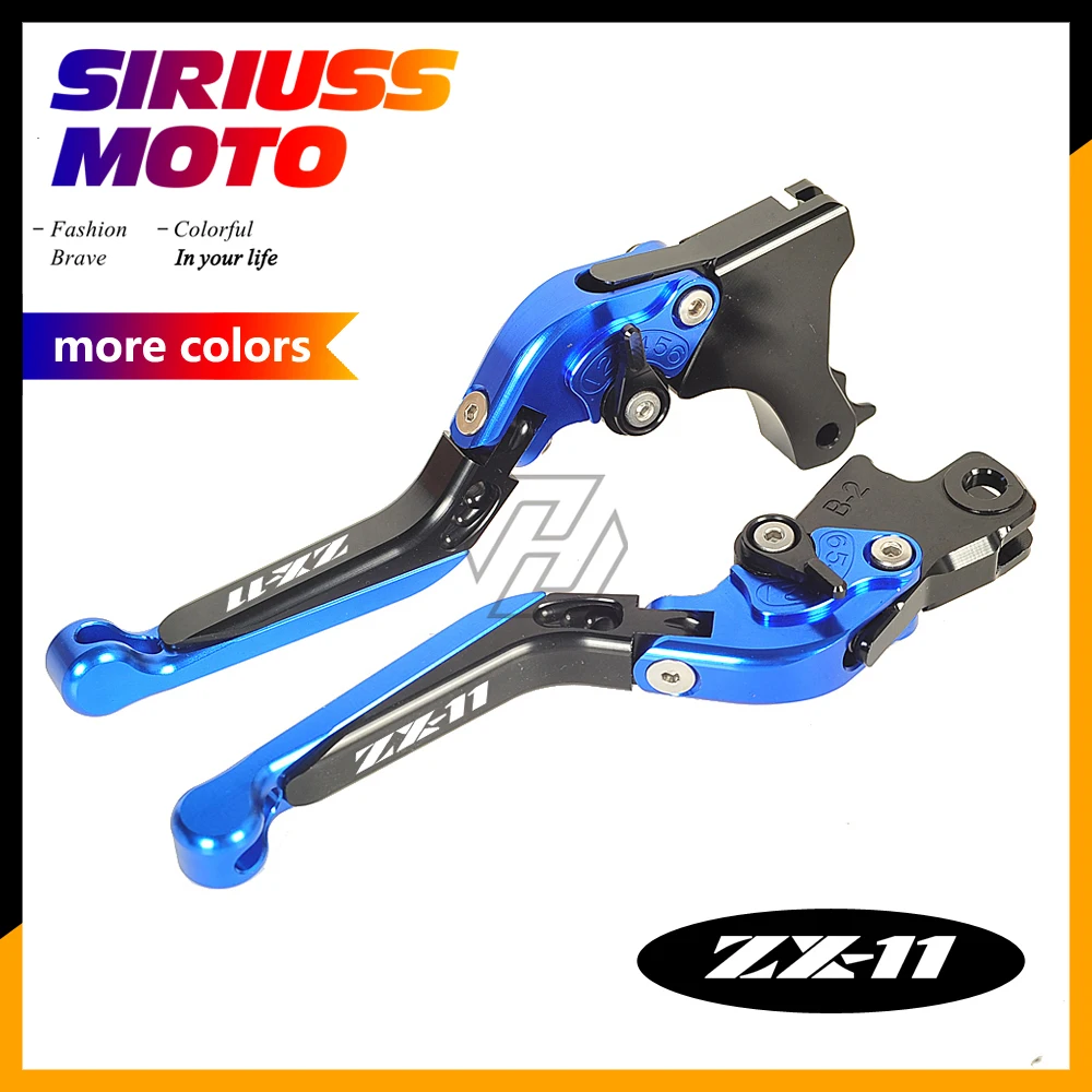 

CNC Motorcycle Foldable Lever Motocross Brake Clutch Levers Case for Kawasaki ZX-11 ZX11 ZX1100 1990-2001