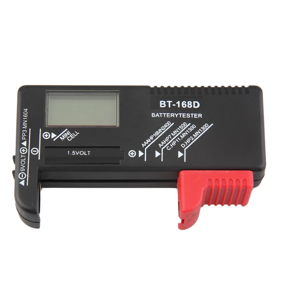 Горячая AAA AA C D батарея тестер BT 168D 1 5 V 9V кнопка сотового RechargeableHot новое