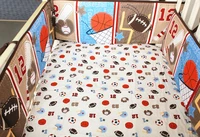 5pcs baby bedding nursery care cotton baby bedding set cartoon set de cuna baby bumper set include 4bumperbed cover