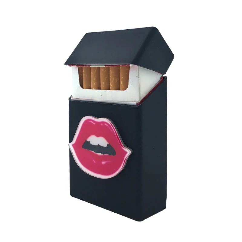 Новый милый 3D значок силиконовая сигаретная коробка чехол для сигарет