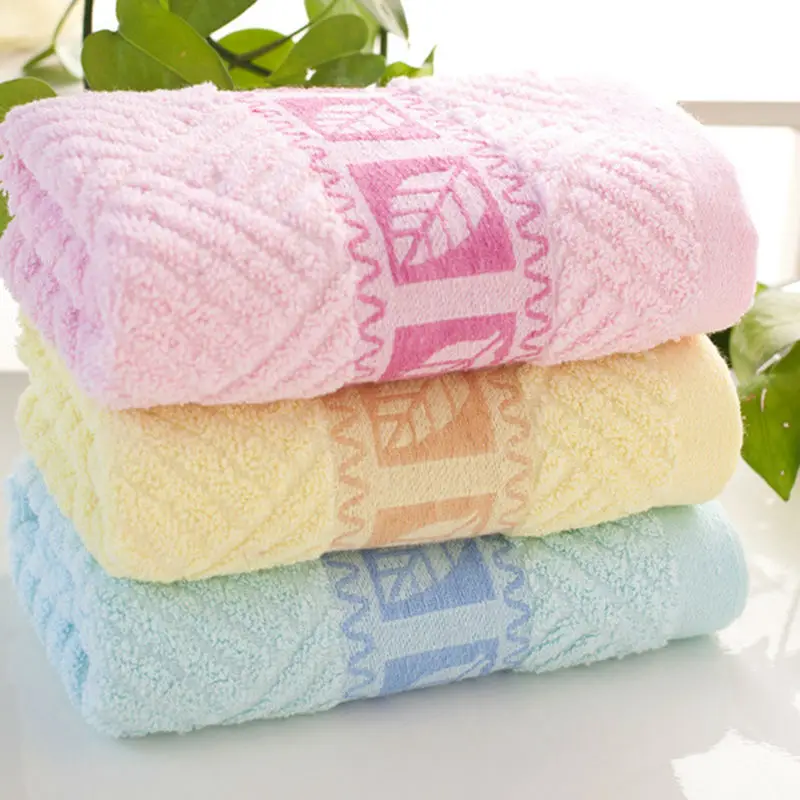 Simanfei 2017 New Brand Bath Towel Solid Soft Character Face Towels High Quality Candy Color Toallas 33cm*74cm 100g | Дом и сад