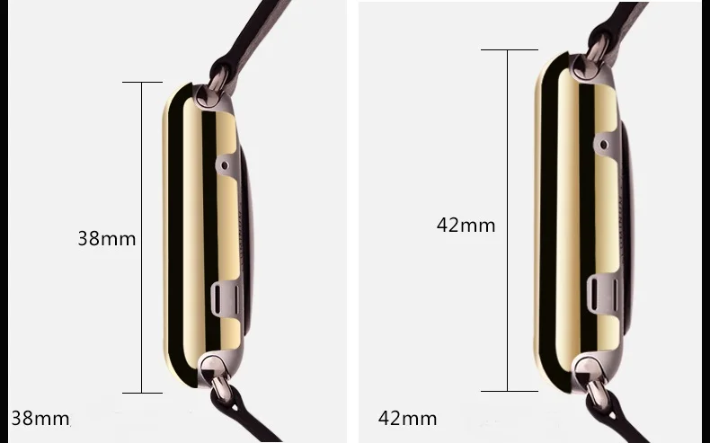 Роскошь для Apple Watch чехол серии 3 1 2 38 мм 42 противоударный корпус часов Стекло Экран