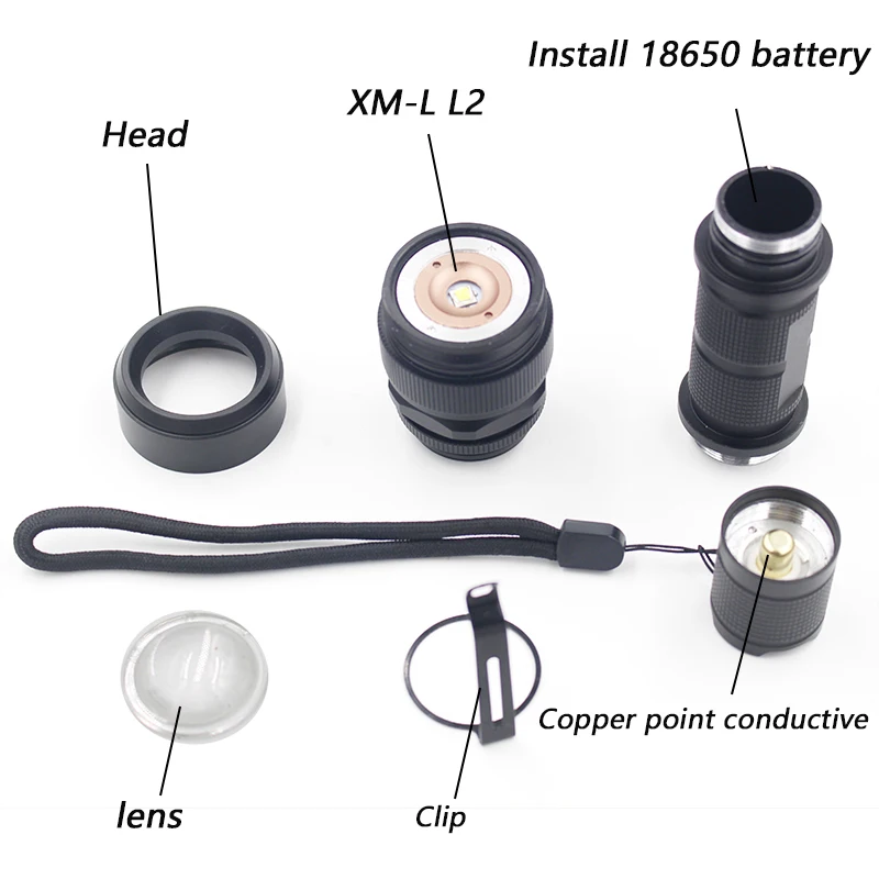 Z30 Litwod светодиодный тактический фонарик CREE 5000Lm зум алюминиевый пульт