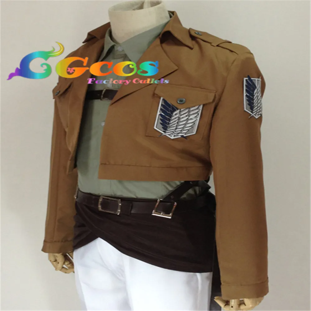 CGCOS Бесплатная доставка Косплэй костюм атака на Титанов Shingeki нет Kyojin Жан Кирстейн
