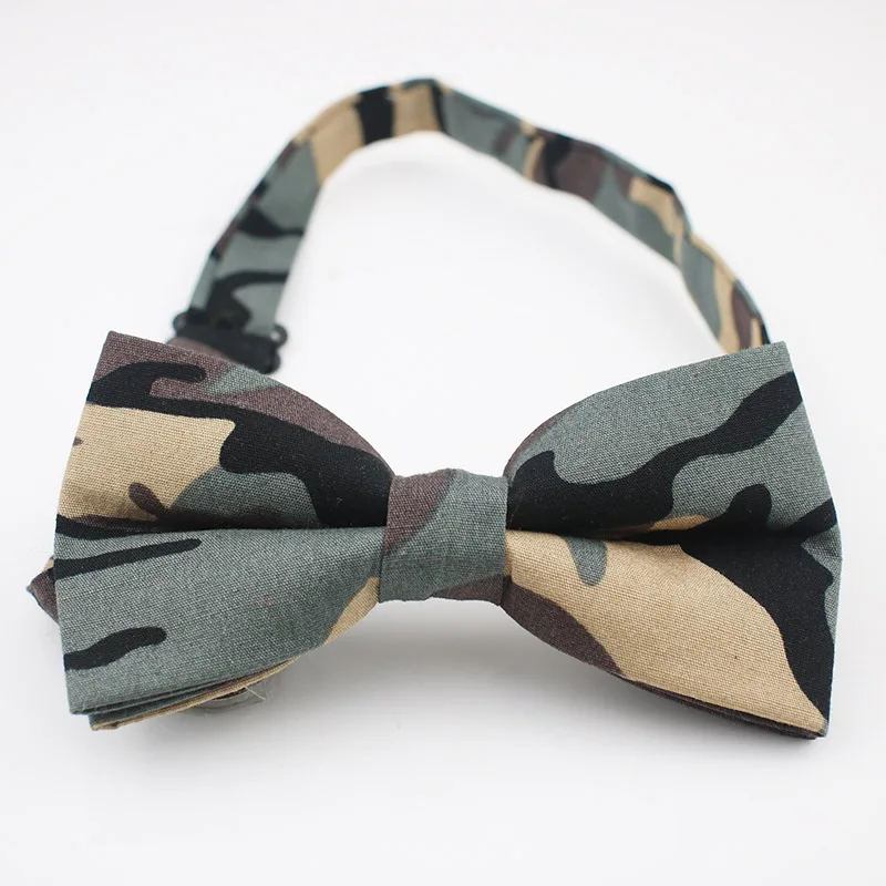 2018 хлопок Camoflage 5 цветов галстук бабочка для мужчин 12*6 см Модный Узкий Карманный