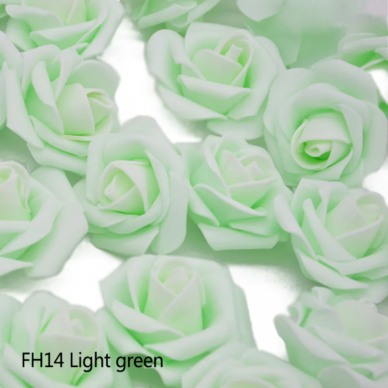 20Pcs FH14 20 шт./лот, 4 см, искусственная пена, розовая голова, свадебные украшения, сделай сам, венки, подарок, праздничные, вечерние, скрапбукинг, товары для дома - Цвет: 20Pcs FH14