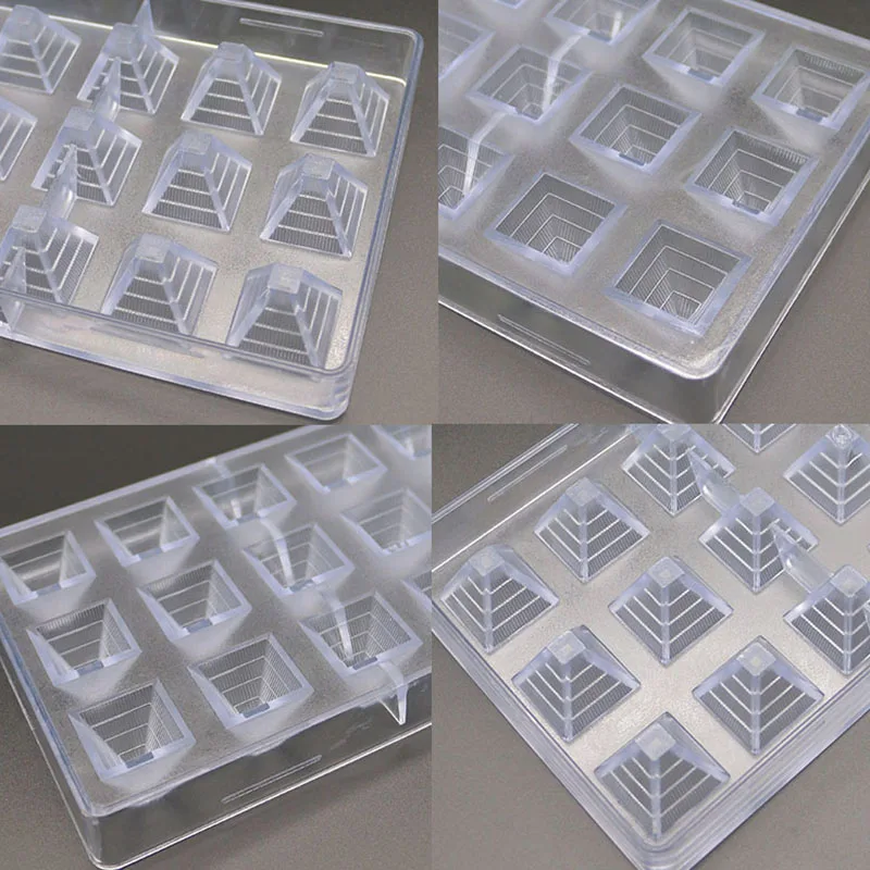 21 Holes Pyramid Shape Plastic Jelly Chocolate Mold Diy Candy Creative Mini Cake Decorating Molds Dessert Baking Tools | Дом и сад