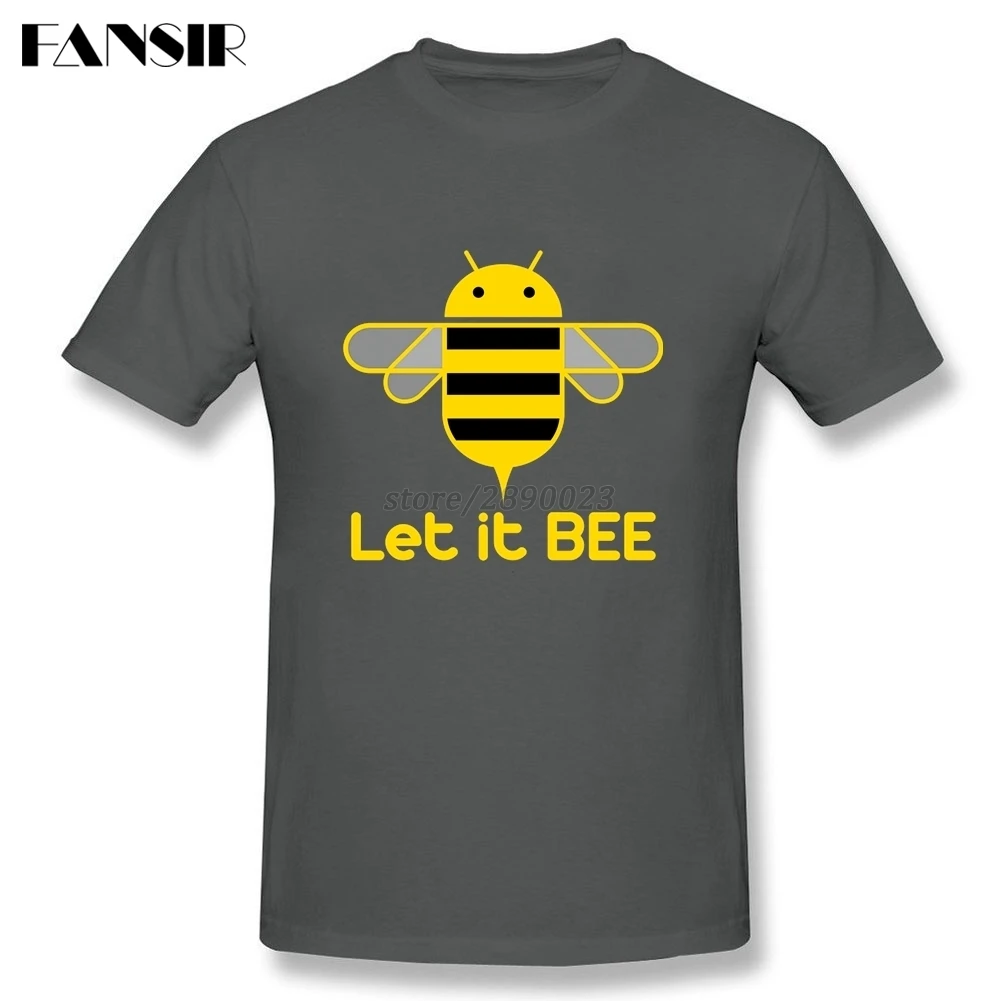 Новинка 2020 Мужская футболка с коротким рукавом Let It Bee Save The из органического