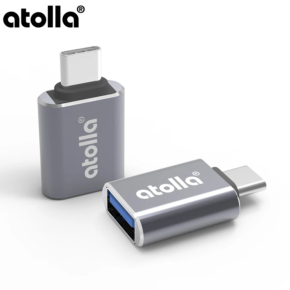 Atolla Универсальный USB адаптер C к Micro OTG кабель Type конвертер для MacBook Pro 2018/2017 Dell XPS 13 и