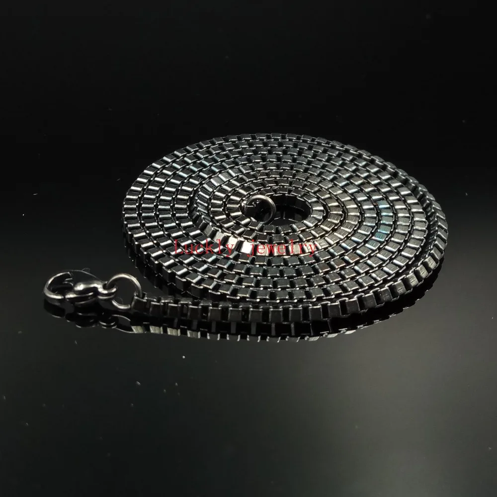 Ожерелье из титановой стали для мужчин и женщин 18 24 дюйма 5 шт./партия 2 4 мм|chain