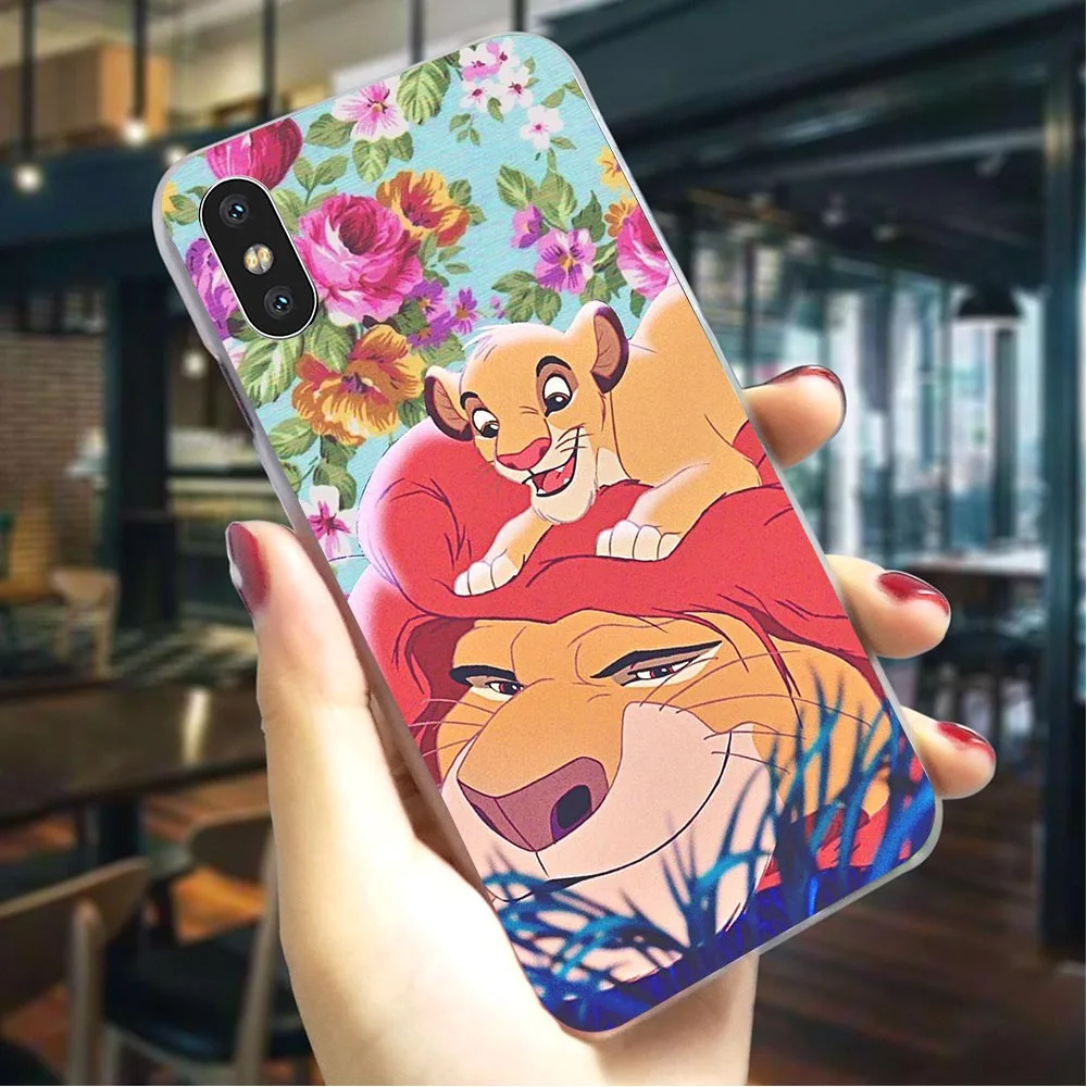 Жесткий Чехол для iPhone 6, чехол Король Лев для iPhone 8, чехлы 7, XR, Xs, Max, 8 Plus, 5, 6 S, 5S, SE, защитный чехол s