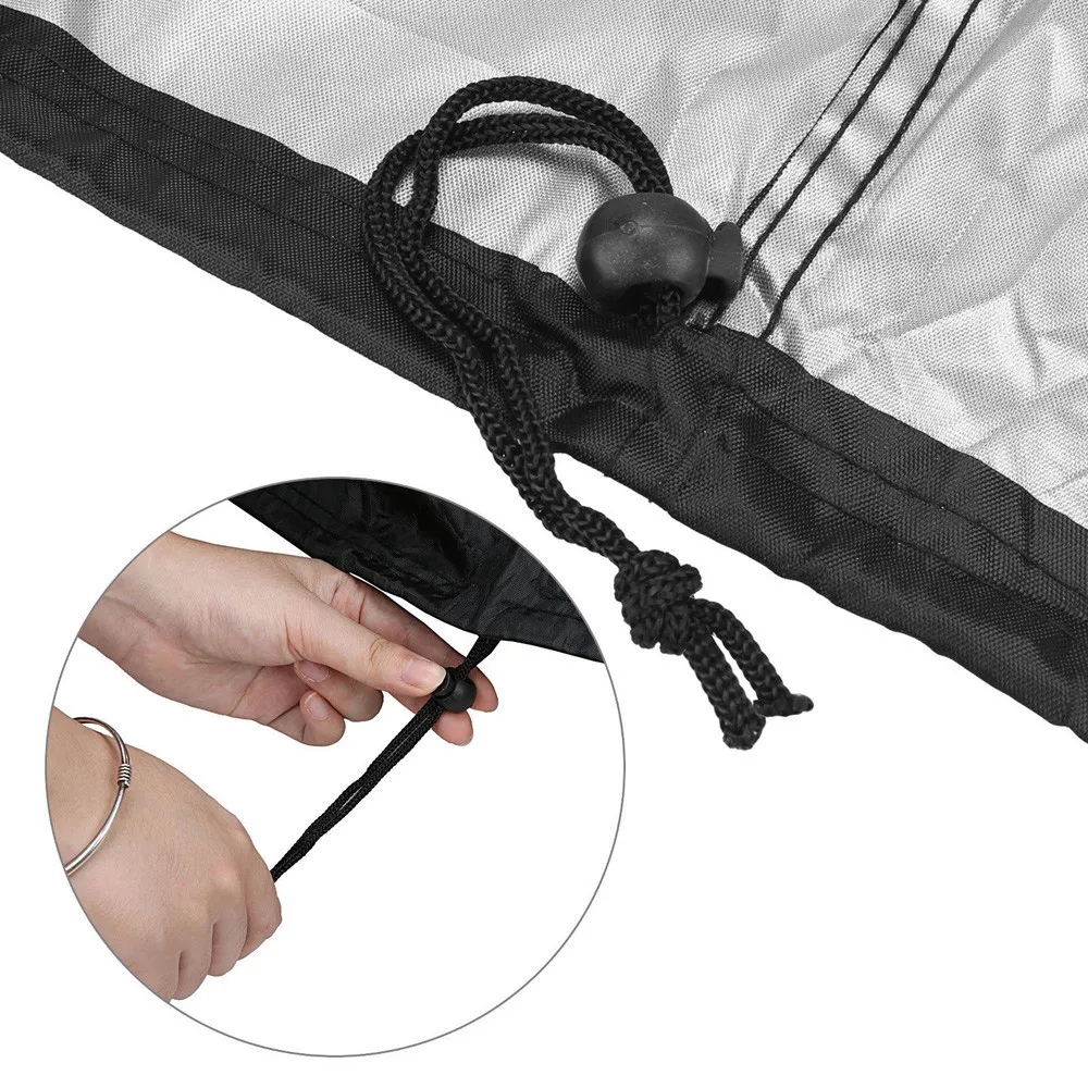 A Large BBQ Cover Heavy Duty Waterproof Rain Snow Barbeque Grill Protector 61*117*170cm Black Dustproof Sun Block #5S07 | Спорт и
