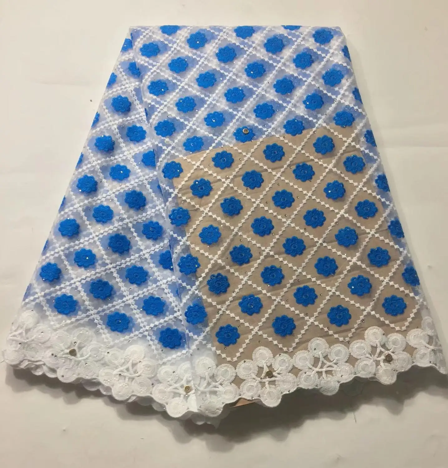 Red African Lace Fabric 2019 High quality Embroidered French Mesh Stones Nigerian Swiss Voile for Dress | Дом и сад