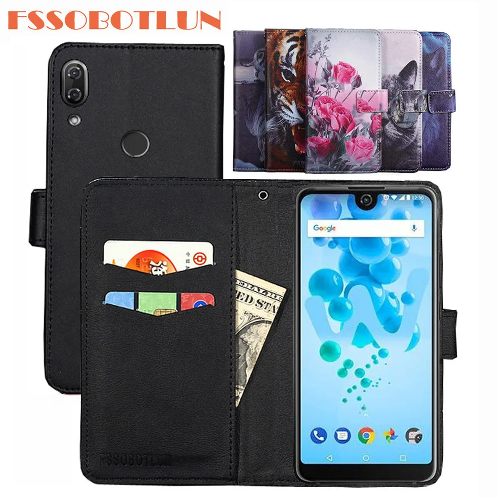 Чехол FSSOBOTLUN для Wiko View2 Pro чехол из искусственной кожи в стиле ретро флип магнитный