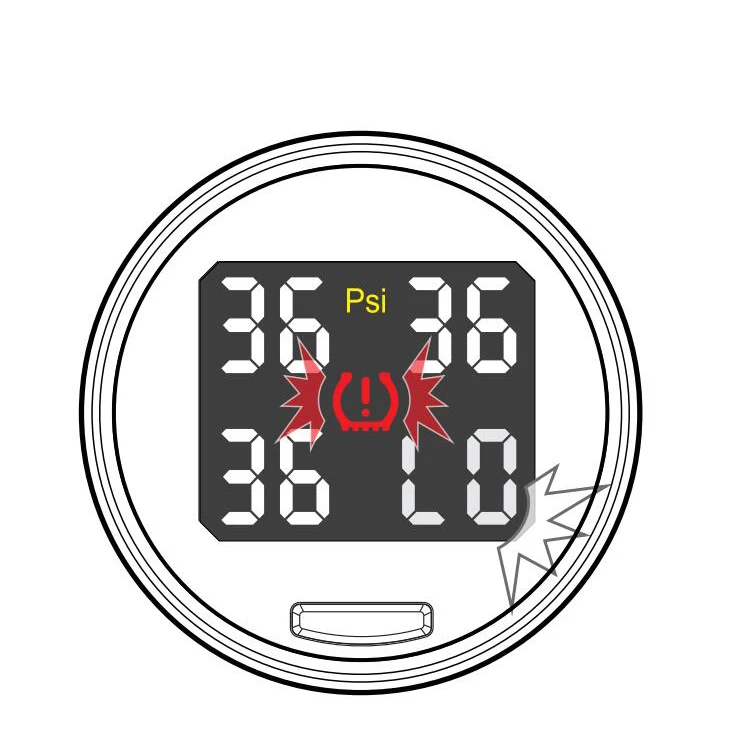 Универсальный беспроводной автомобильный монитор температуры в шинах TPMS датчик давления в шинах Система мониторинга шин с usb-разъемом и PSI