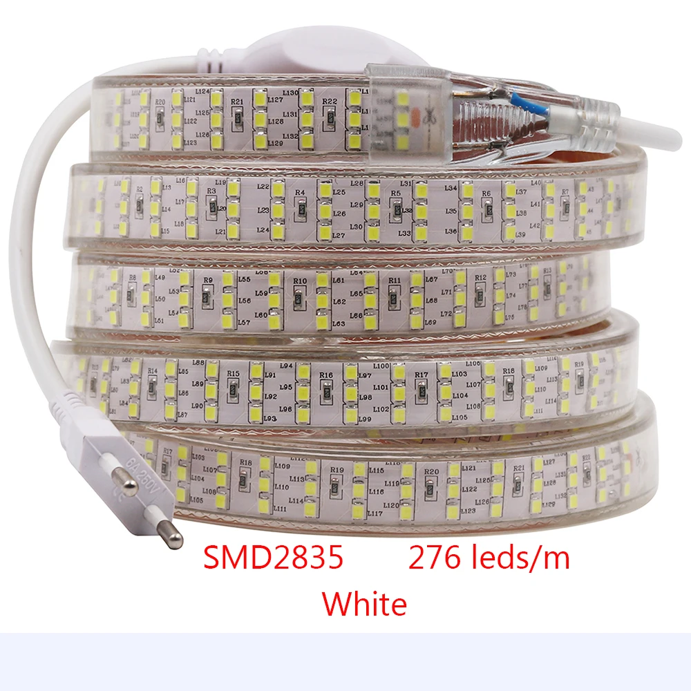 240 светодиодный s/m Светодиодные ленты SMD 5730 2835 5050 5630 220V 240V Водонепроницаемый светодиодный лента веревка светильник RGB теплый белый украшения дома светильник ing