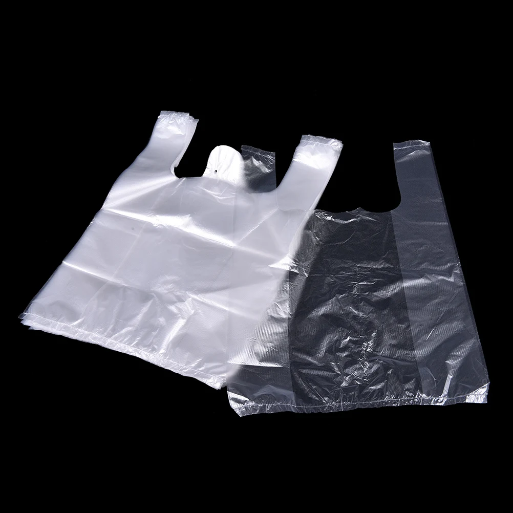 54 шт./лот прозрачная сумка перерабатываемая продуктовая хозяйственная для