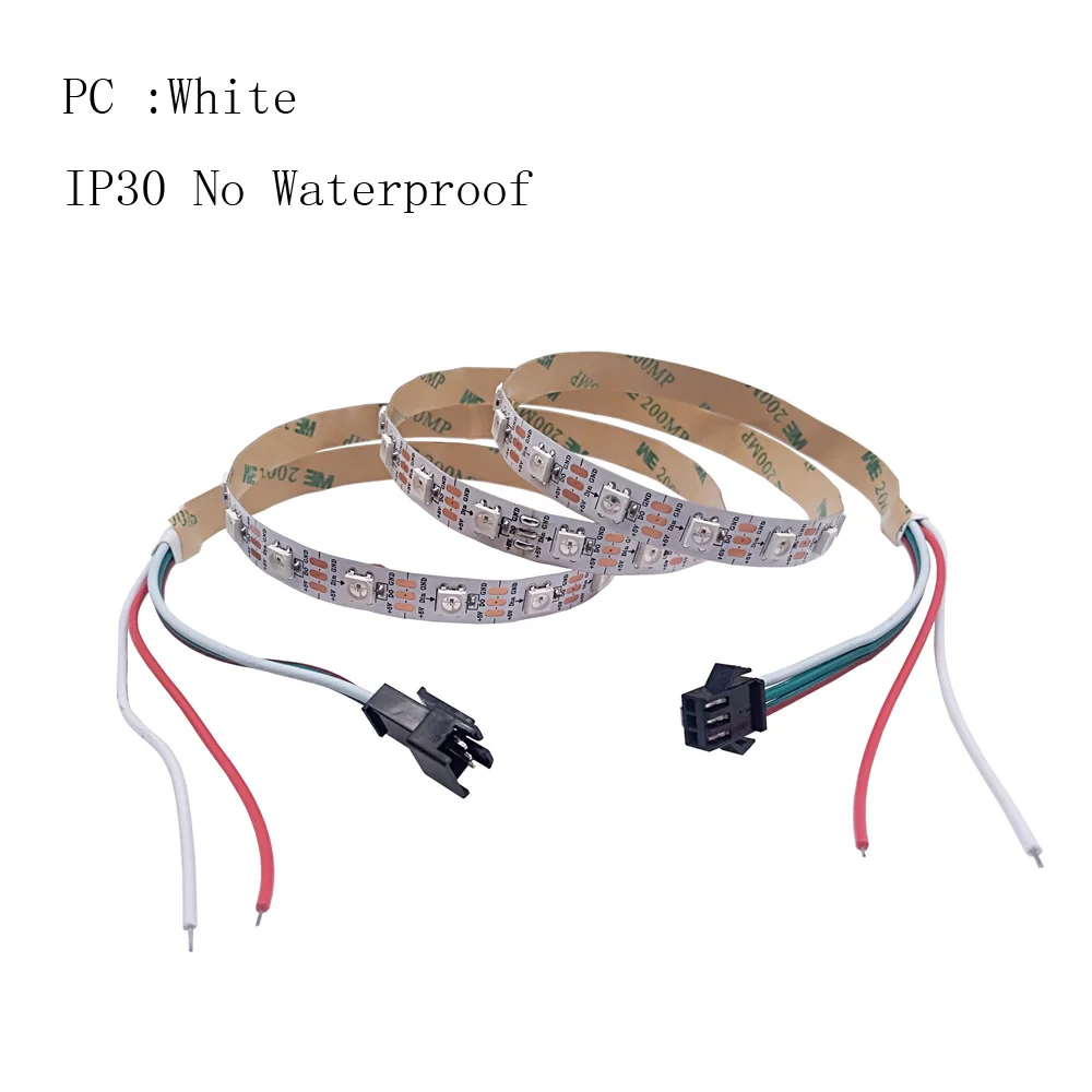 15 м 10 5 WS2812B Светодиодная лента IC 60 светодиодов/м RGB умная Пиксельная полоса +