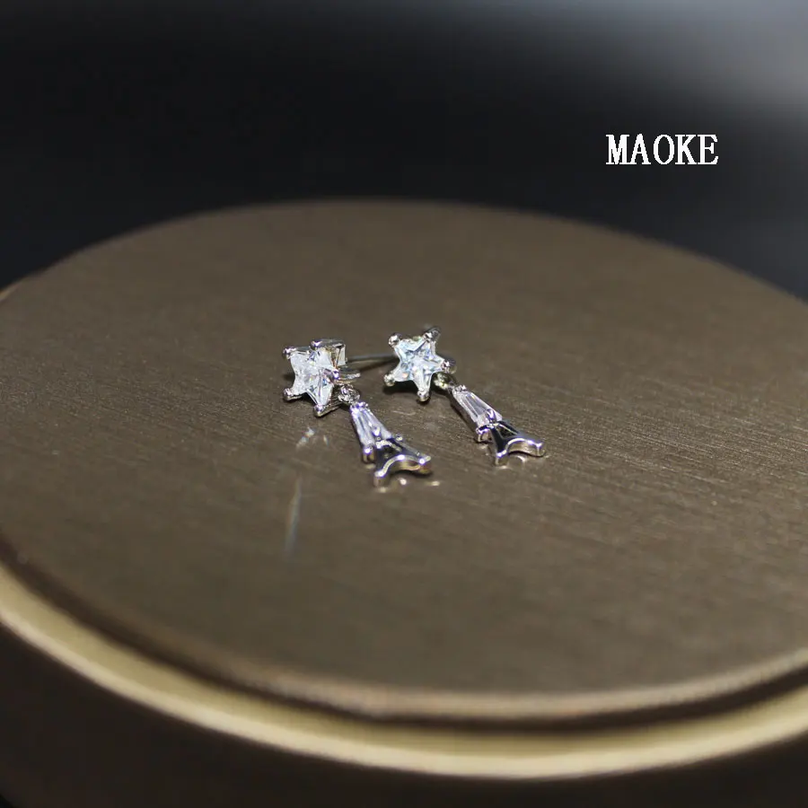 Модная версия новой звездной башни медные инкрустированные цирконами модные