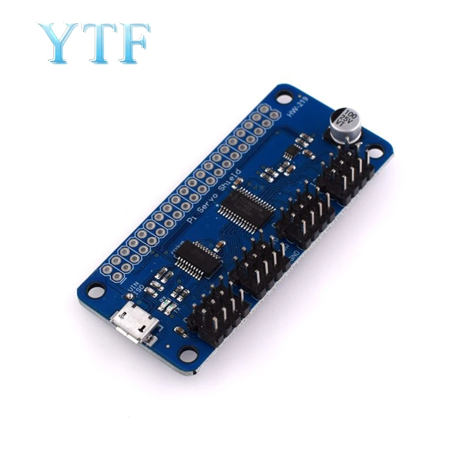 Raspberry Pi 16 канал ПВМ сервопривод плата контроллера USB безобрывный Порты и разъёмы