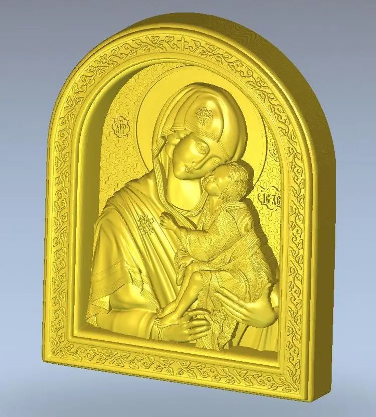 Для ЧПУ в формате STL 3d модель рельеф icon_boгород | Инструменты
