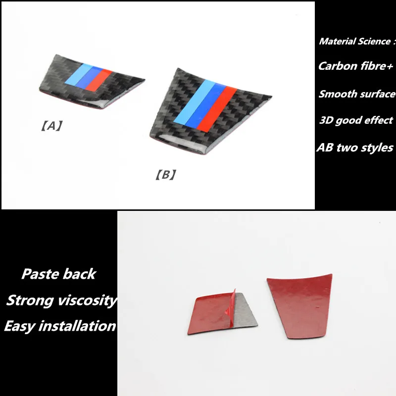 Carbon Fiber Refit Car Steering Wheel Stickers Decor Motorsports Emblem for BMW 3 Series E90(05-12) 320i 325i 318i Car-styling | Автомобили