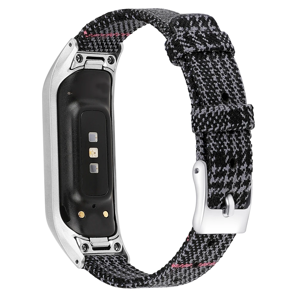 Сменный Браслет ремешок для samsung Galaxy Fit-e смарт-браслет холщовый ремешок для часов браслет из нержавеющей стали с пряжкой спортивные ремешки