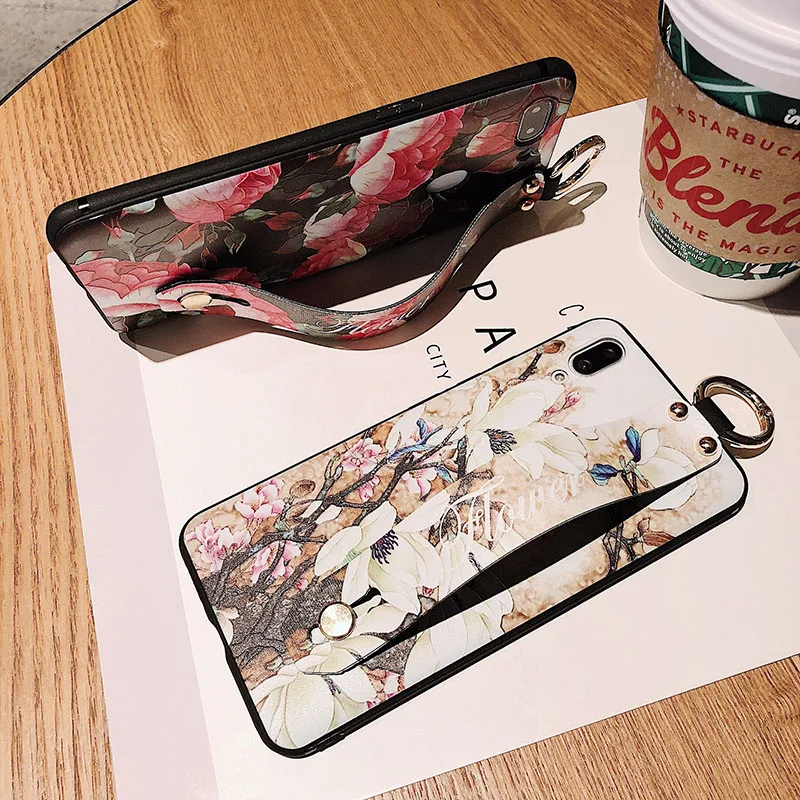 Чехол для Samsung Galaxy S10 Plus чехол Funda наручный ремешок TPU силиконовая задняя крышка S10E