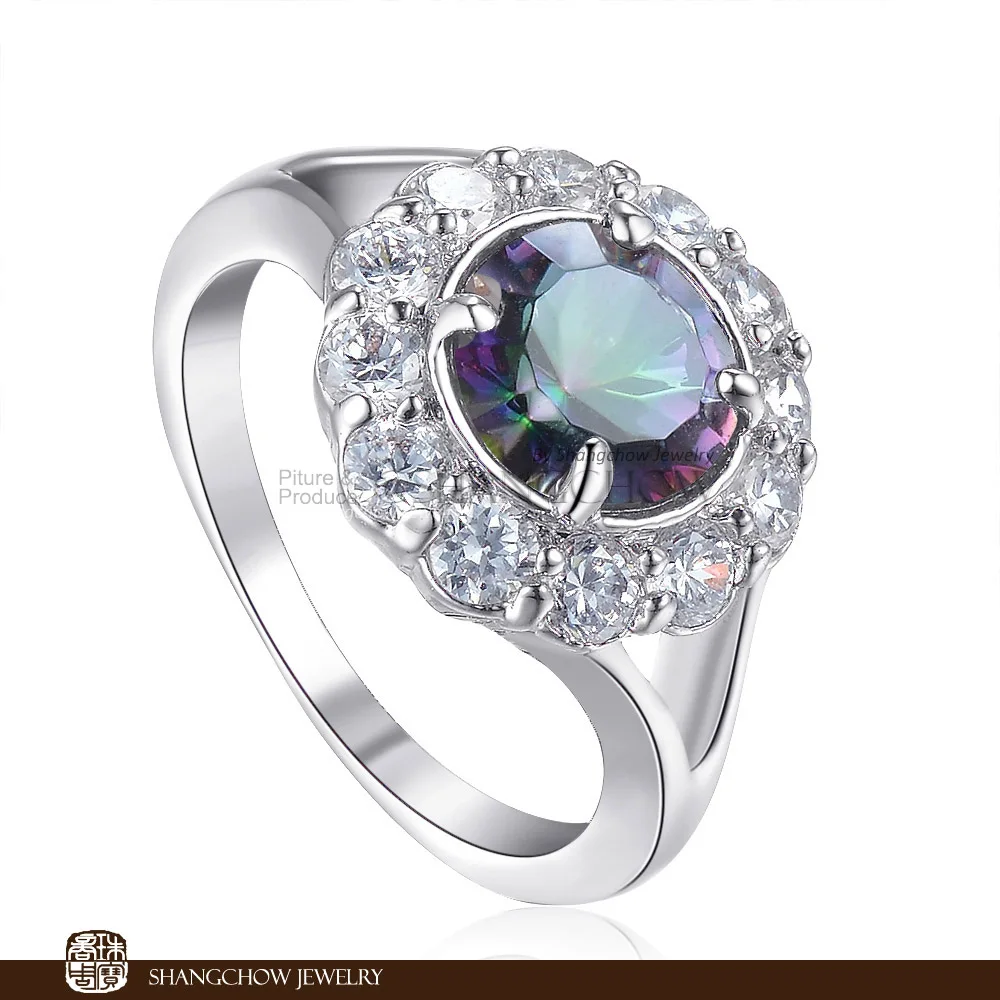 

New! Vintage in Fashion Jewelry Mystic 925 Sterling Silver Ring R1202