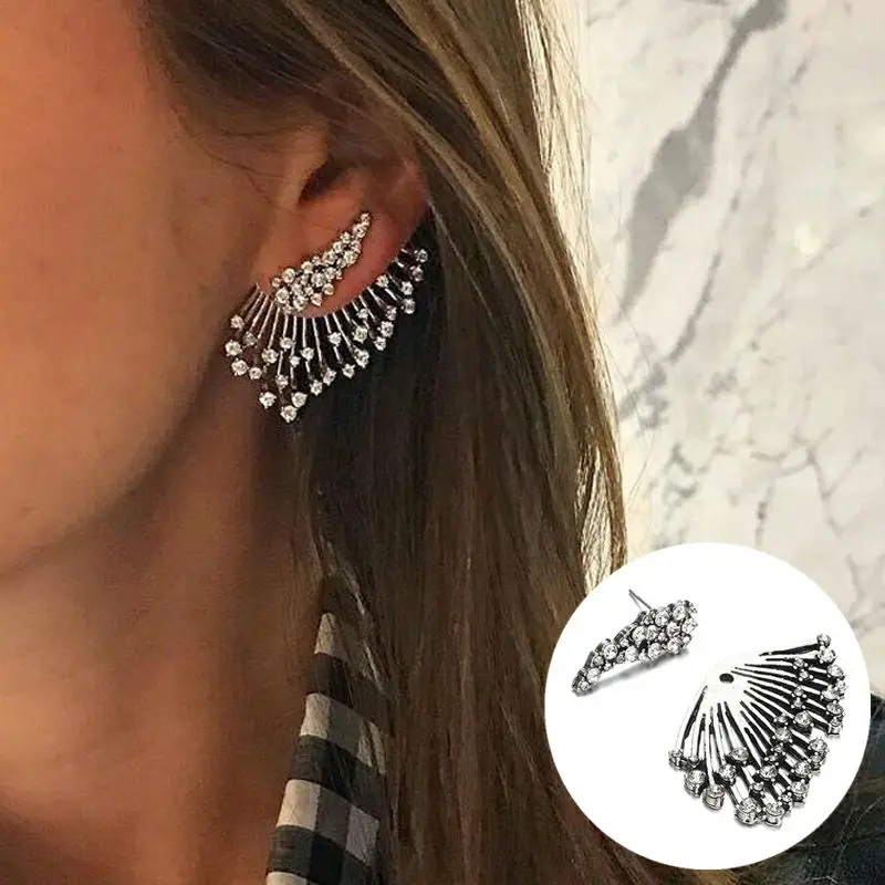 Женские винтажные серьги капельки с одной стороны модные односторонние Серьги