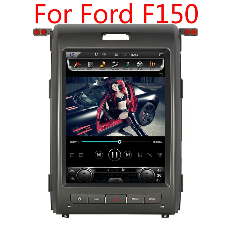 Wekeao Тесла Стиль 12 1 &quotАвто AM/FM стерео радио Android 6 0 DVD мультимедиа плеер для Ford F150